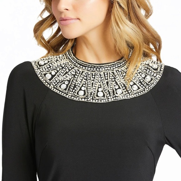 Mac Duggal Elegant Black Maxi Dress - Picture 2 of 8